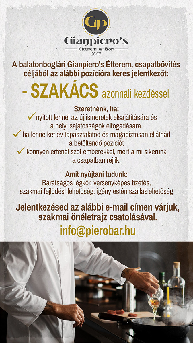 GianPiero's - Aktuális GianPiero's - Aktuális